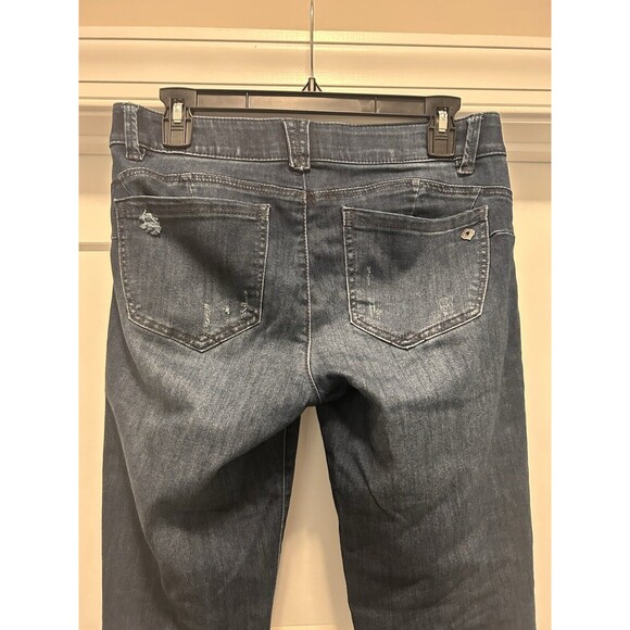 Democracy Jeans Women’s Size 6 Dark Blue AB Solution Taper Leg Mid-Rise Stretch - Picture 4 of 6